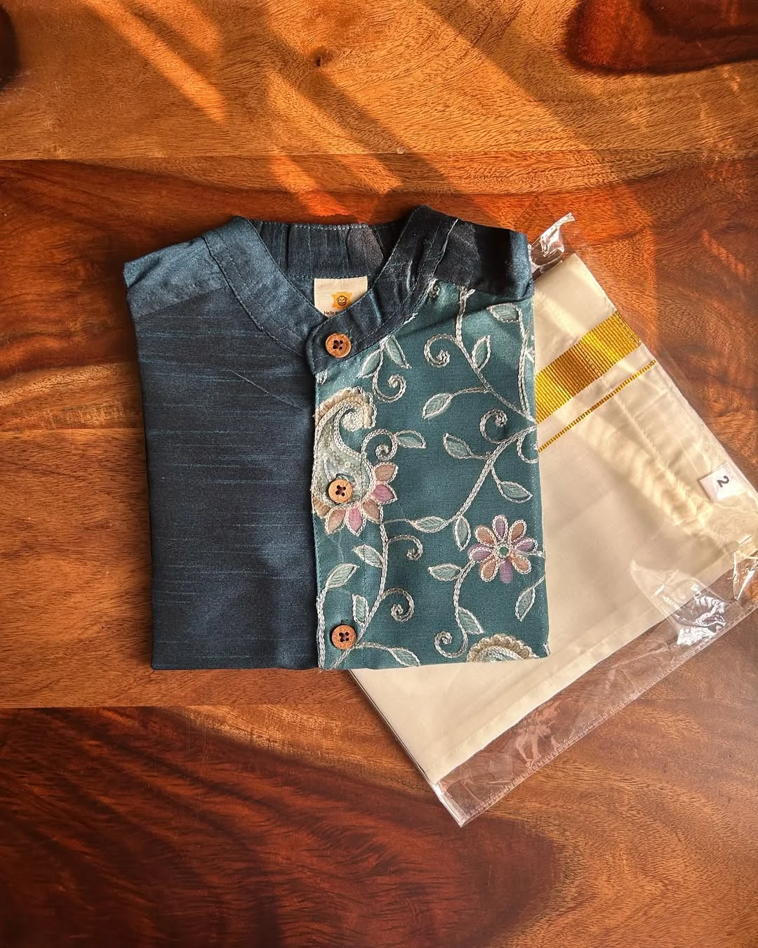 Teal green Pongal shirt