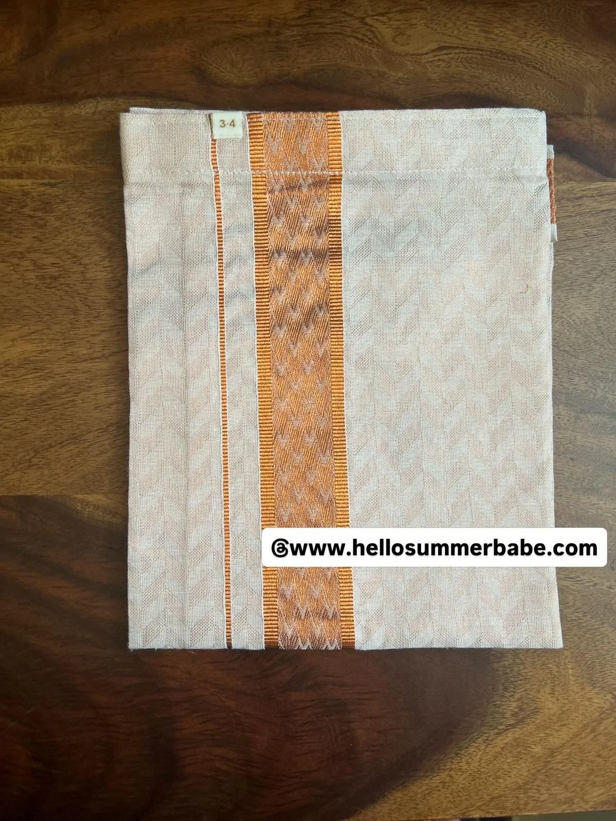 Copper Tissue Dhoti