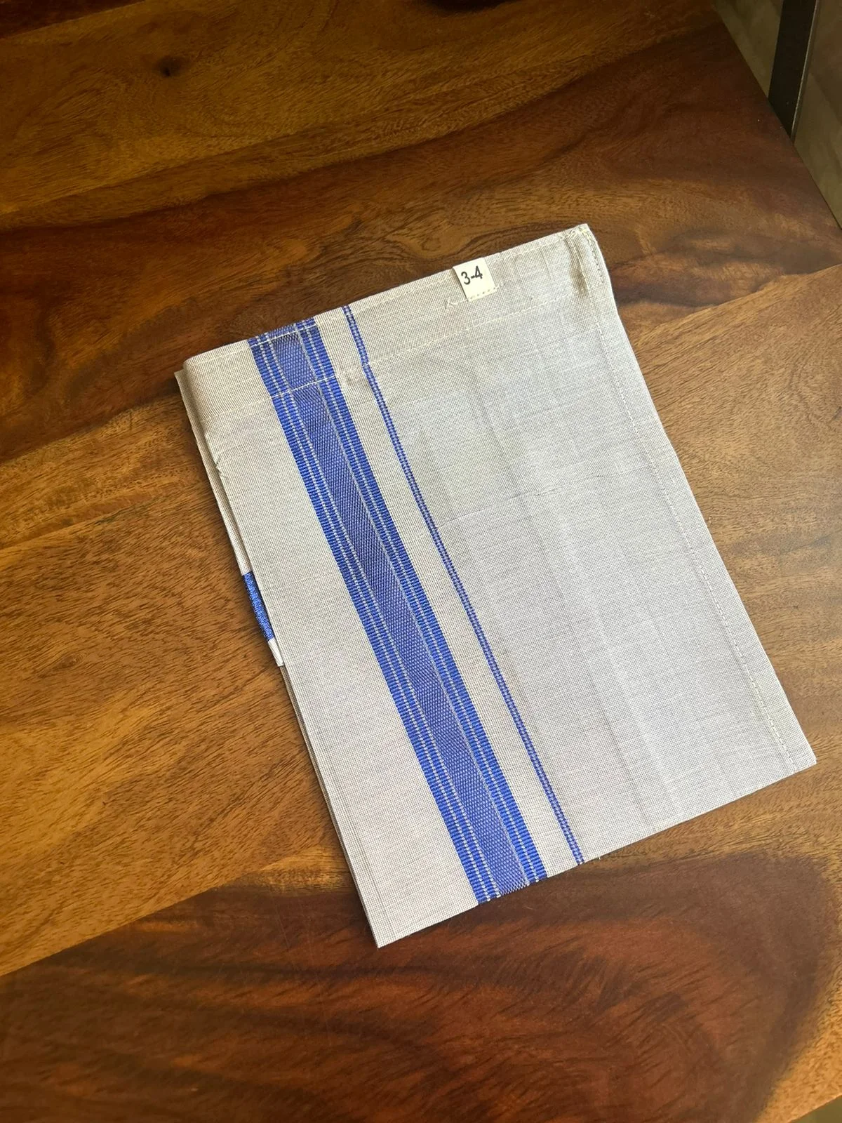 Blue Tissue Dhoti
