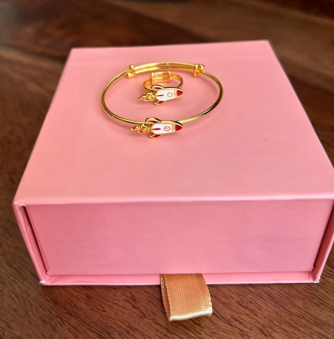 Rocket Kada with Ring(Adjustable)