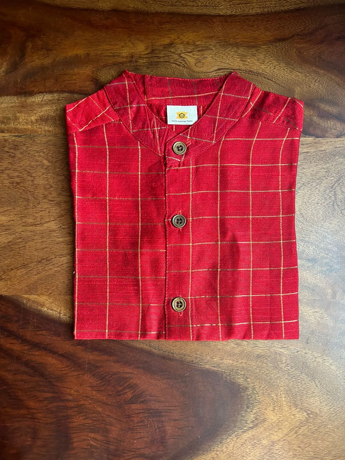Bright Red Checks(Shirt Only)