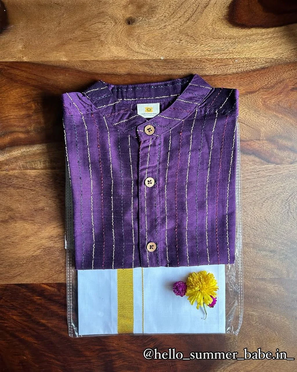 jamuna purple shirt